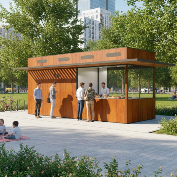 Quiosque Painel com Pérgola