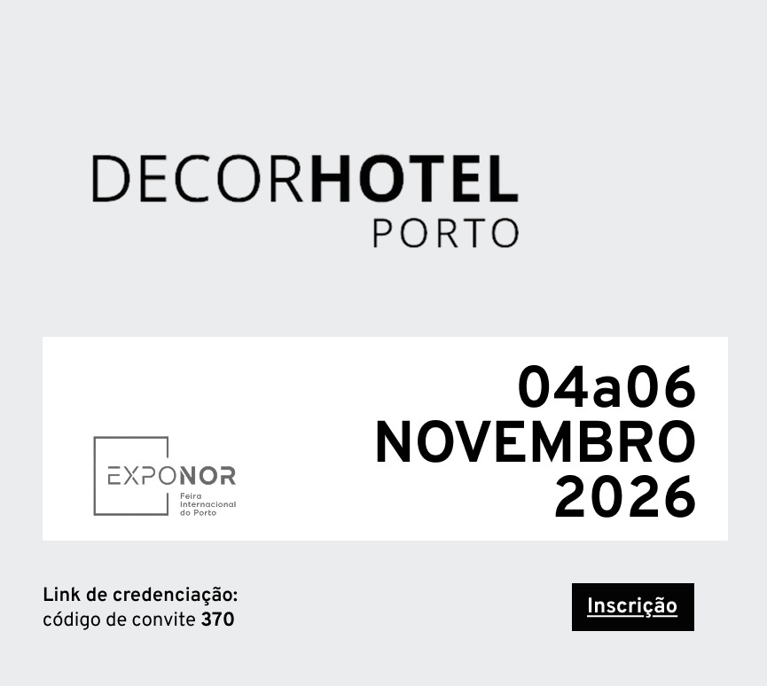 DecorHotel Porto, Exponor, 4 a 6 de novembro de 2026. Inscrição com o código de convite 370